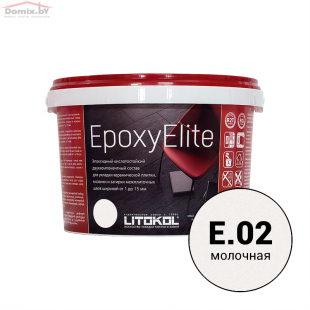 Фуга для плитки Litokol EpoxyElite E.02 молочный (2 кг)